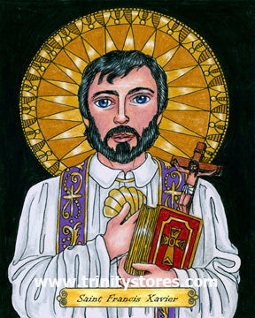 Dec 3 - “St. Francis Xavier” © art by Brenda Nippert.
