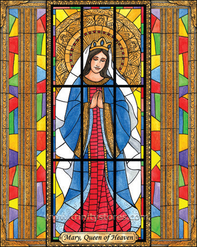 Dec 5 - “Mary, Queen of Heaven” © art by Brenda Nippert.