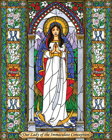 Dec 8 - “Our Lady of the Immaculate Conception” © artwork by Brenda Nippert.