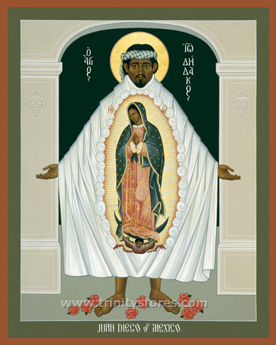 Dec 9 - “St. Juan Diego and the Miracle of Guadalupe” © icon by Br. Robert Lentz, OFM.