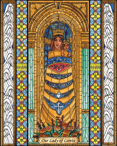 Dec 10 - “Our Lady of Loreto” © artwork by Brenda Nippert.
