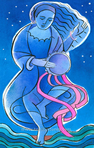 Dec 16 - “St. Miriam Dancing in Darkness” © artwork by Br. Mickey McGrath, OSFS