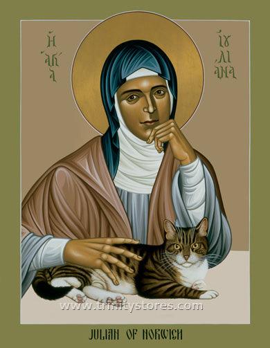 Dec 16 - Julian of Norwich icon by Br. Robert Lentz, OFM. - trinitystores