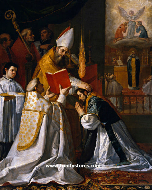 Dec 18 - “Ordination and First Mass of St. John of Matha” by Museum Religious Art Classics.