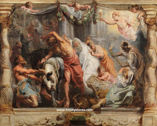 Dec 19 - “Triumph of the Eucharist over Idolatry” by Museum Religious Art Classics.