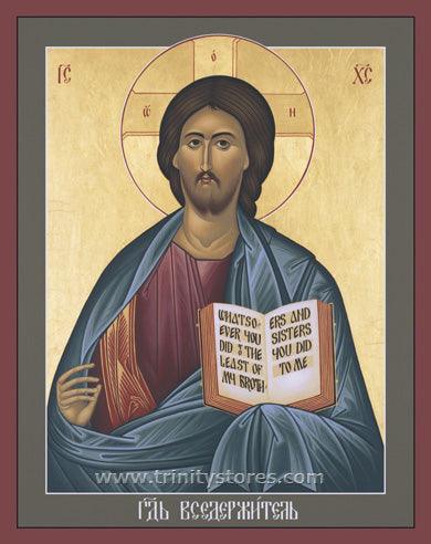 Dec 22 - Jesus Christ: Pantocrator icon by Br. Robert Lentz, OFM. - trinitystores