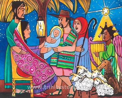 Dec 23 Gift of Christmas artwork by Br. Mickey McGrath, OSFS. - trinitystores