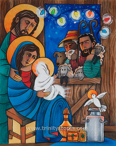 Dec 25 - “Christmas Light” © artwork by Br. Mickey McGrath, OSFS.
