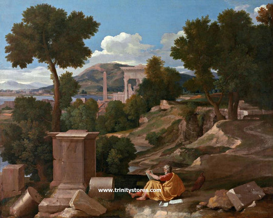 Dec 26 - St. John the Evangelist on Patmos by Museum Religious Art Classics. - trinitystores