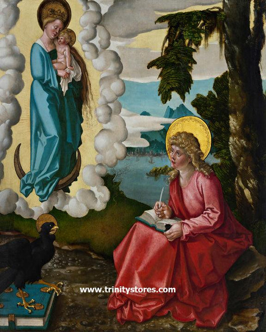 Dec 27 - St. John the Evangelist on Patmos by Museum Religious Art Classics. - trinitystores