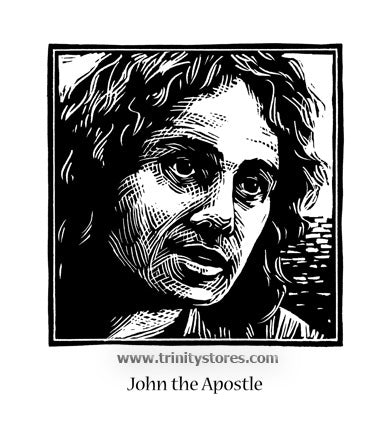 Dec 28 - “St. John the Apostle” © artwork by Julie Lonneman.