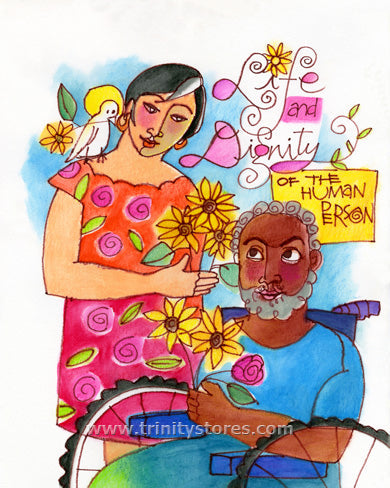 Dec 30 - “Life and Dignity of the Human Person” © artwork by Br. Mickey McGrath, OSFS.