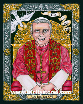 Dec 31 - “Pope Benedict XVI” © artwork by Brenda Nippert.
