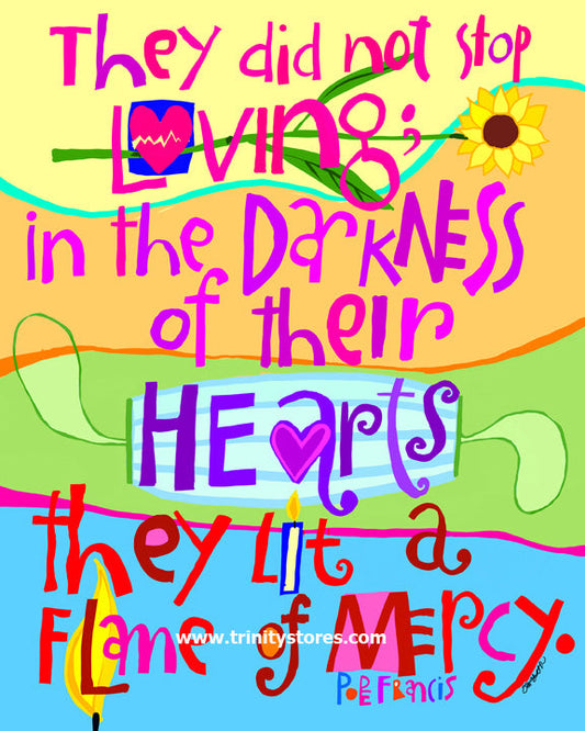 Dec 31 - “Flame of Mercy” © artwork by Br. Mickey McGrath, OSFS.