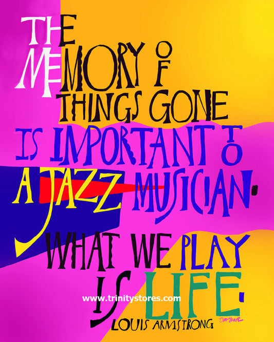 Feb 23 - “Louis Armstrong” © artwork by Br. Mickey McGrath, OSFS.