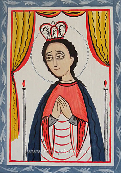 Feb 2 - “Our Lady of San Juan de los Lagos” © retablos art by Br. Arturo Olivas, OFS.