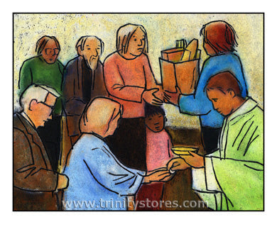 Feb 3 - “Bread Lines” © artwork by Julie Lonneman.