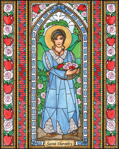 Feb 6 - “St. Dorothy” © artwork by Brenda Nippert.