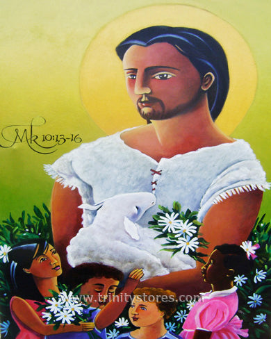 Feb 7 - “Jesus and the Holy Innocents” © artwork by Br. Mickey McGrath, OSFS.