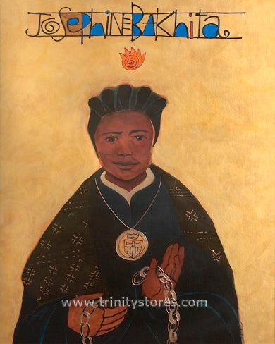 Feb 8 - “St. Josephine Bakhita” © artwork by Mickey McGrath.