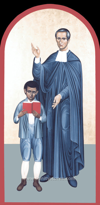 Feb 9 - “St. Miguel Febres Cordero Munoz” © icon by Br. Robert Lentz, OFM.