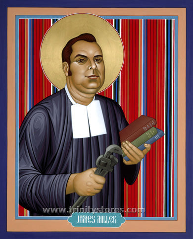 Feb 13 - “Bl. James A. Miller, FCS” © icon by Br. Robert Lentz, OFM.