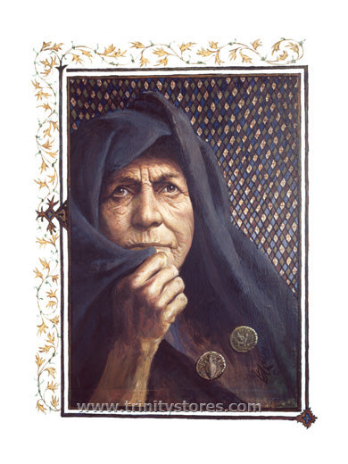 Feb 18 - “The Widow's Mite” © artwork by Louis Glanzman.