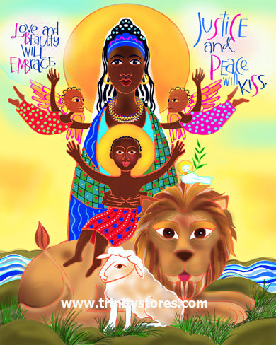 Feb 19 - Love and Beauty Will Embrace - artwork by Br. Mickey McGrath, OSFS.