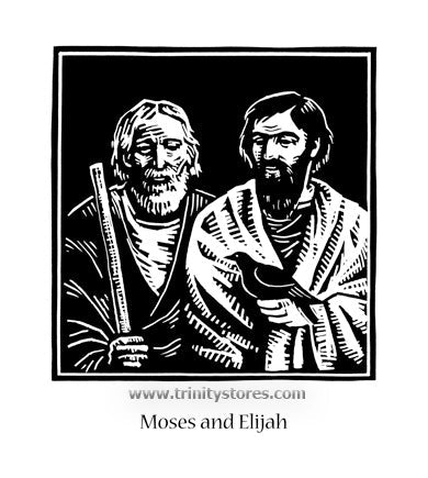 Feb 23 - “Moses and Elijah” © artwork by Julie Lonneman.