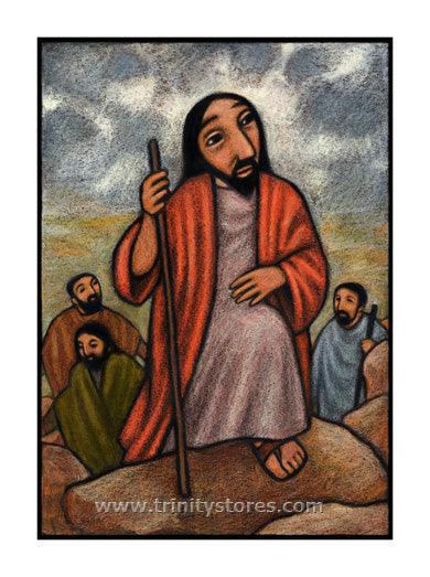 Feb 25 - “Lent, 2nd Sunday: Climbing Mount Tabor” © artwork by Julie Lonneman. - trinitystores