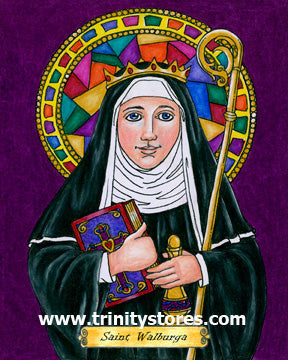 Feb 25 - “St. Walburga” © artwork by Brenda Nippert.
