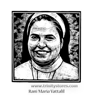 Feb 25 - “St. Rani Maria Vattalil” © artwork by Julie Lonneman.