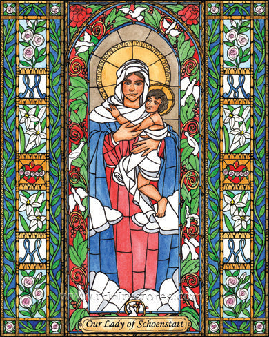 Feb 26 - “Our Lady of Schoenstatt” © artwork by Brenda Nippert.