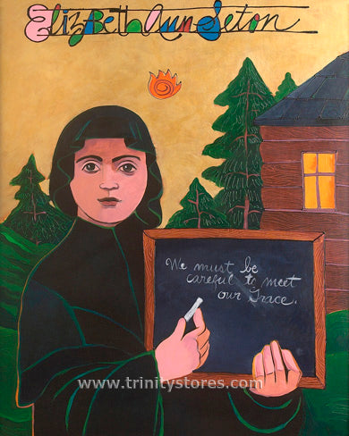 Jan 4 - “St. Elizabeth Seton” © artwork by Br. Mickey McGrath, OSFS.