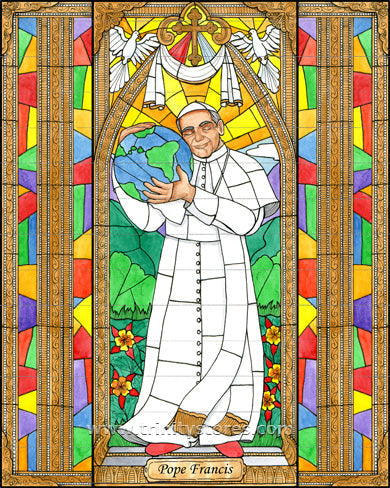 Jan 8 - “Pope Francis” © artwork by B. Nippert.