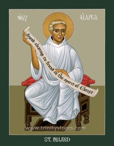 Jan 12 - St. Aelred of Rievaulx icon by Br. Robert Lentz, OFM. - trinitystores