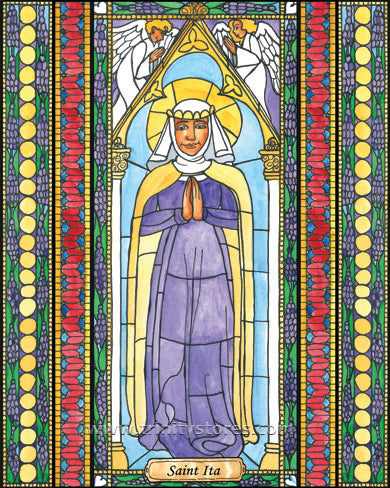 Jan 15 - “St. Ita” © artwork by Brenda Nippert