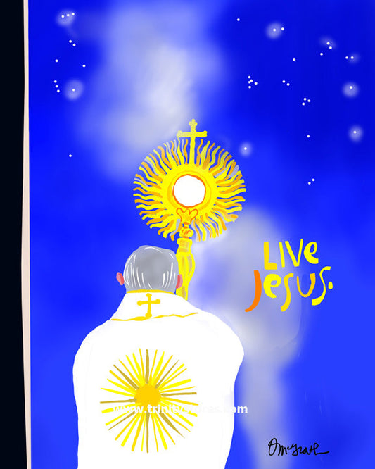 Jan 18 - “Urbi et Orbi (To the city, Rome, and to the World)” © artwork by Br. Mickey McGrath, OSFS.