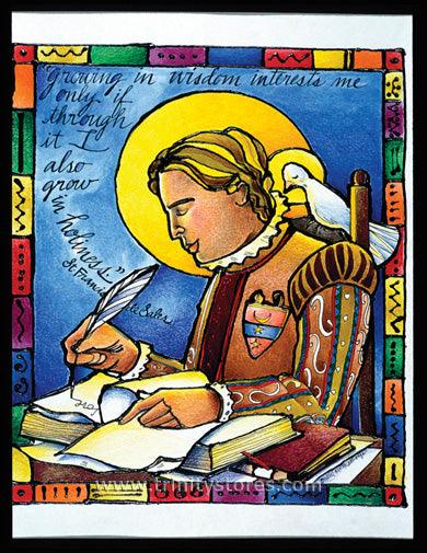 Jan 24 - St. Francis de Sales artwork by Br. Mickey McGrath, OSFS. - trinitystores