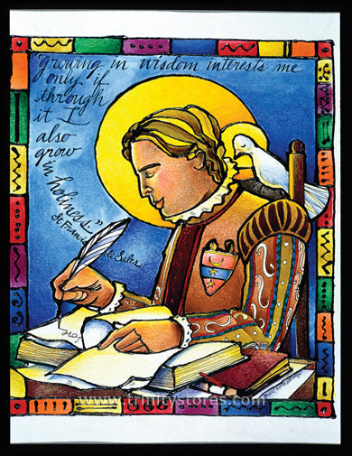 Jan 24 - “St. Francis de Sales” © artwork by Br. Mickey McGrath, OSFS.