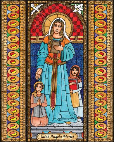 Jan 27 - St. Angela Merici artwork by Brenda Nippert. - trinitystores