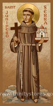 Jul 1 - St. Junipero Serra icon by Joan Cole. - trinitystores