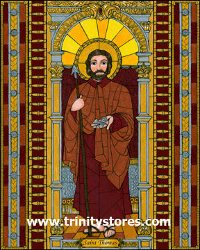 Jul 3 - “St. Thomas the Apostle” © artwork by Brenda Nippert.