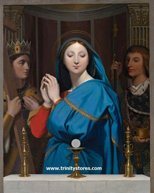 Jul 5 - Mary Adoring the Host by Museum Religious Art Classics. - trinitystores