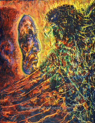 Jul 8 - “Eagle Lifts A Mask” © artwork by Fr. Bob Gilroy, SJ