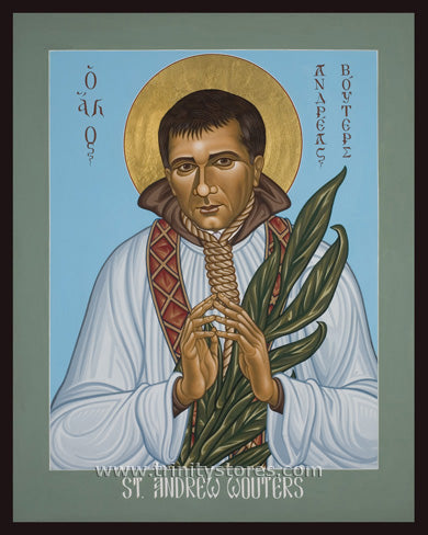 Jul 9 - “St. Andrew Wouters” © icon by Lewis Williams, OFS