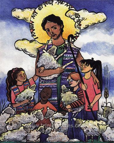 Jul 17 - The Good Shepherd artwork by Br. Mickey McGrath, OSFS. - trinitystores