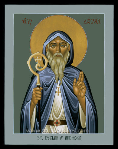 Jul 24 - “St. Declan of Ardmore” © icon by Br. Robert Lentz, OFM.