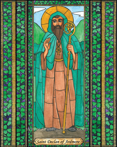 Jul 24 - “St. Declan of Ardmore” © artwork by Brenda Nippert.