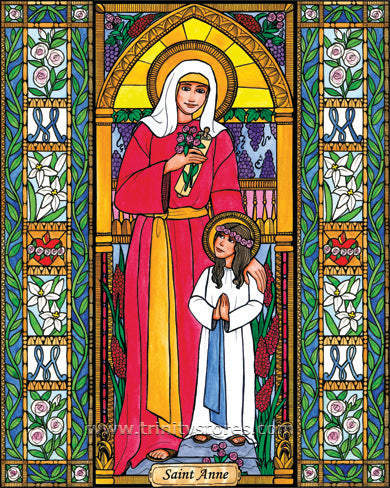 Jul 26 - “St. Anne” © icon by Joan Cole.